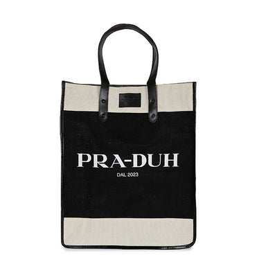 The Cool Hunter Market Bag Black Leather Pra-Duh NEW — WORLD