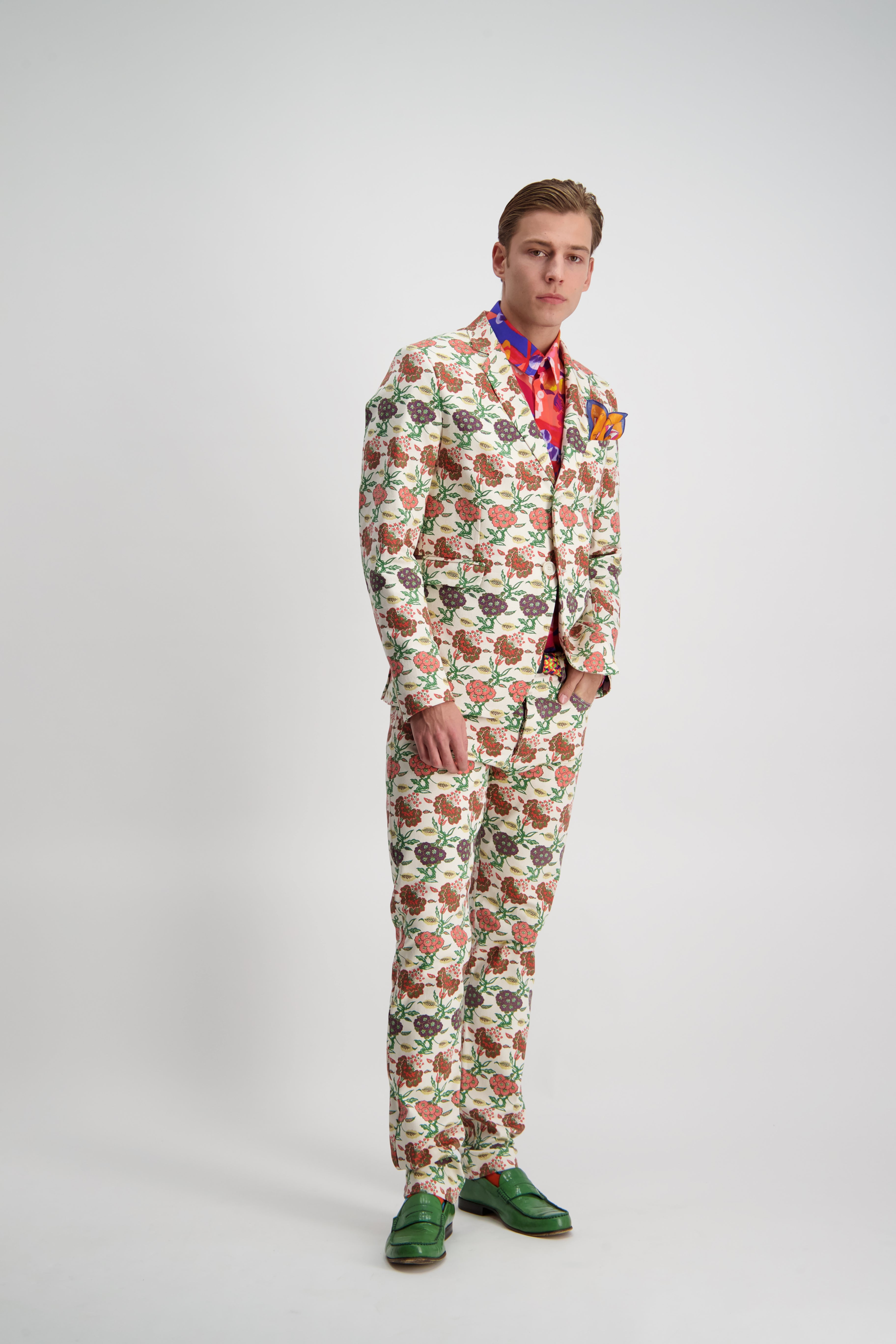 Macho Pattern WORLDman 4405 Macho Man Shirt Pink Pattern