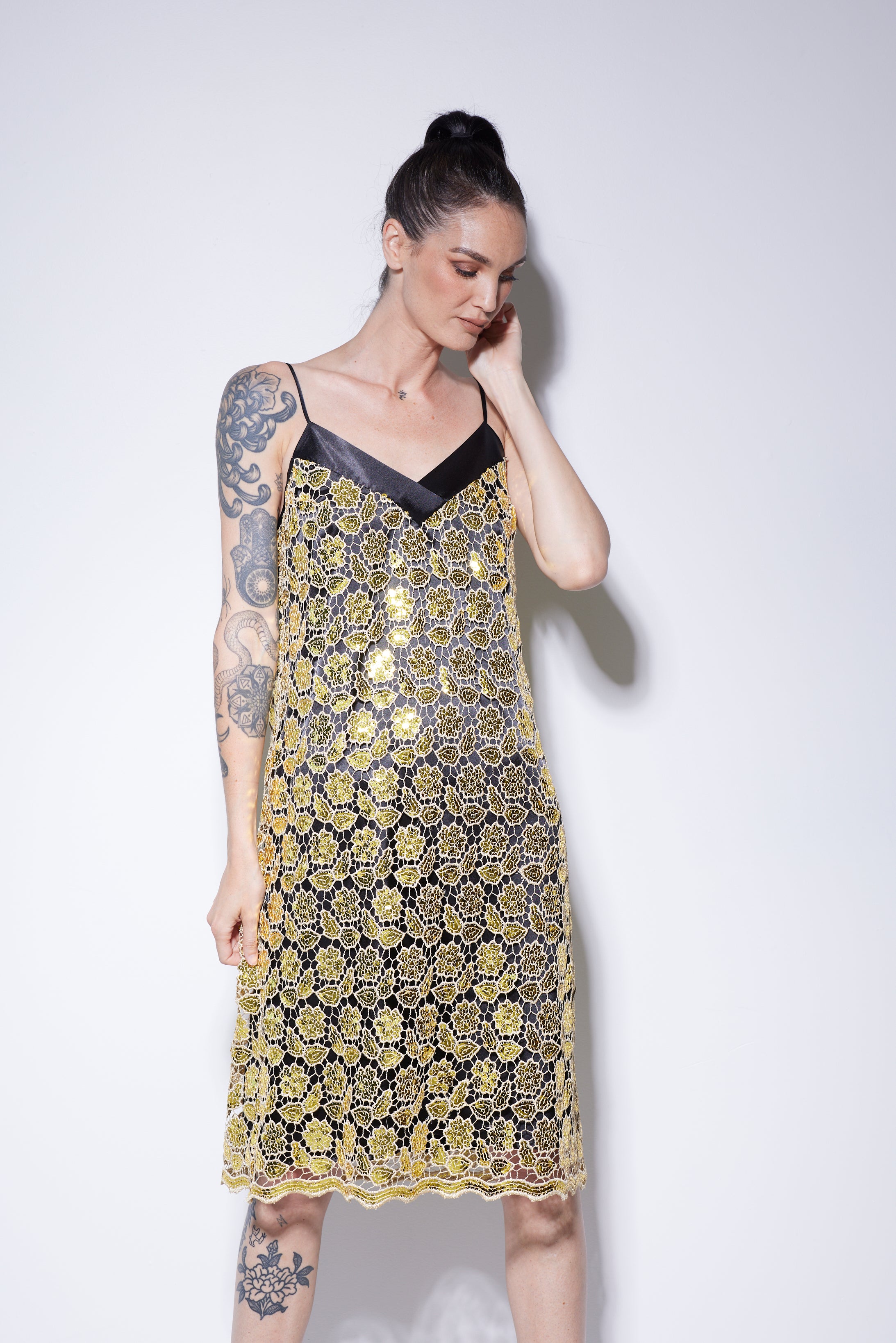 WORLD 5070 Confetti Dress Gold
