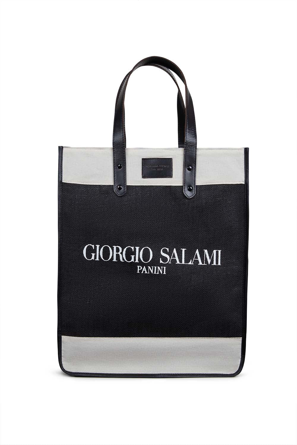 The Cool Hunter Market Bag Black Leather - Giorgio Salami - NEW