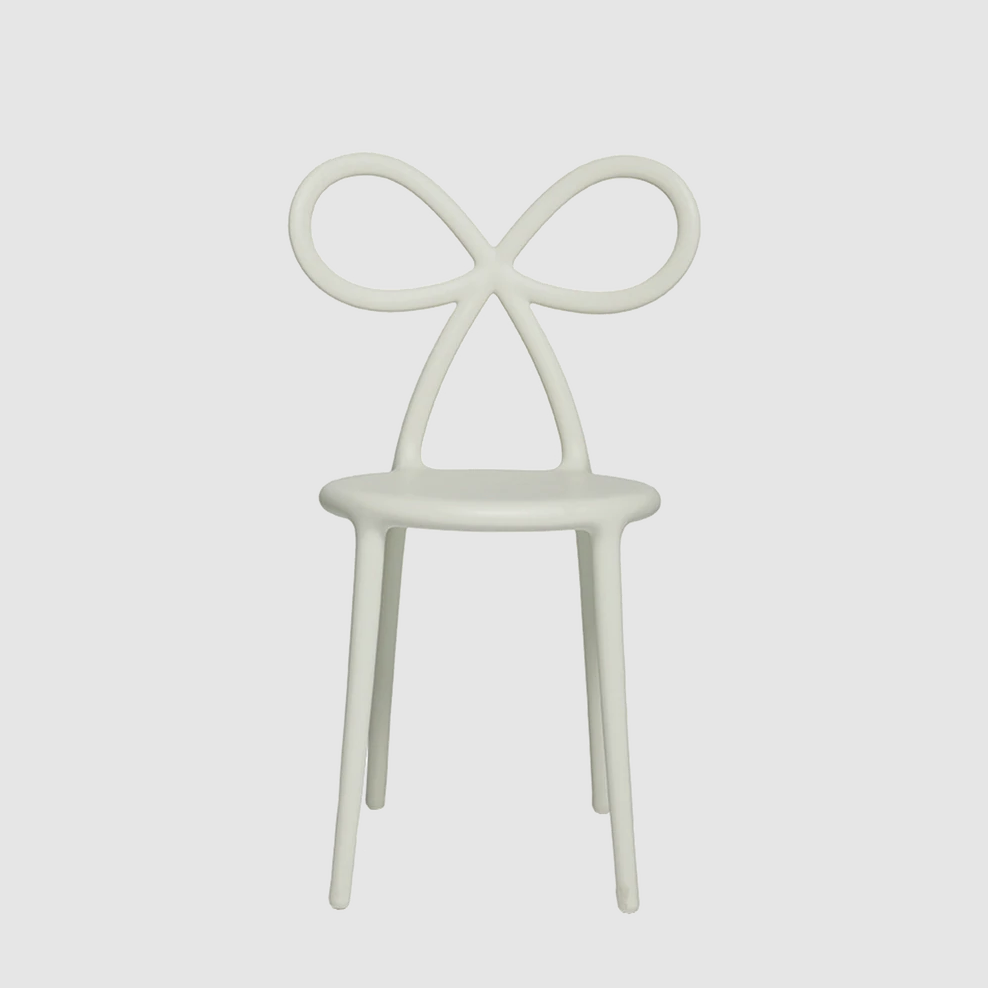 Qeeboo Ribbon Chair White Set of 2