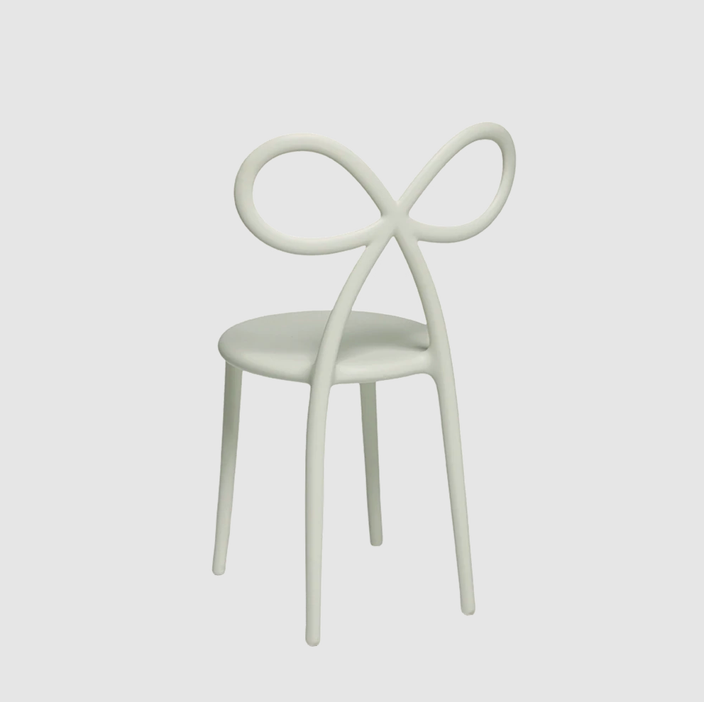 Qeeboo Ribbon Chair White Set of 2