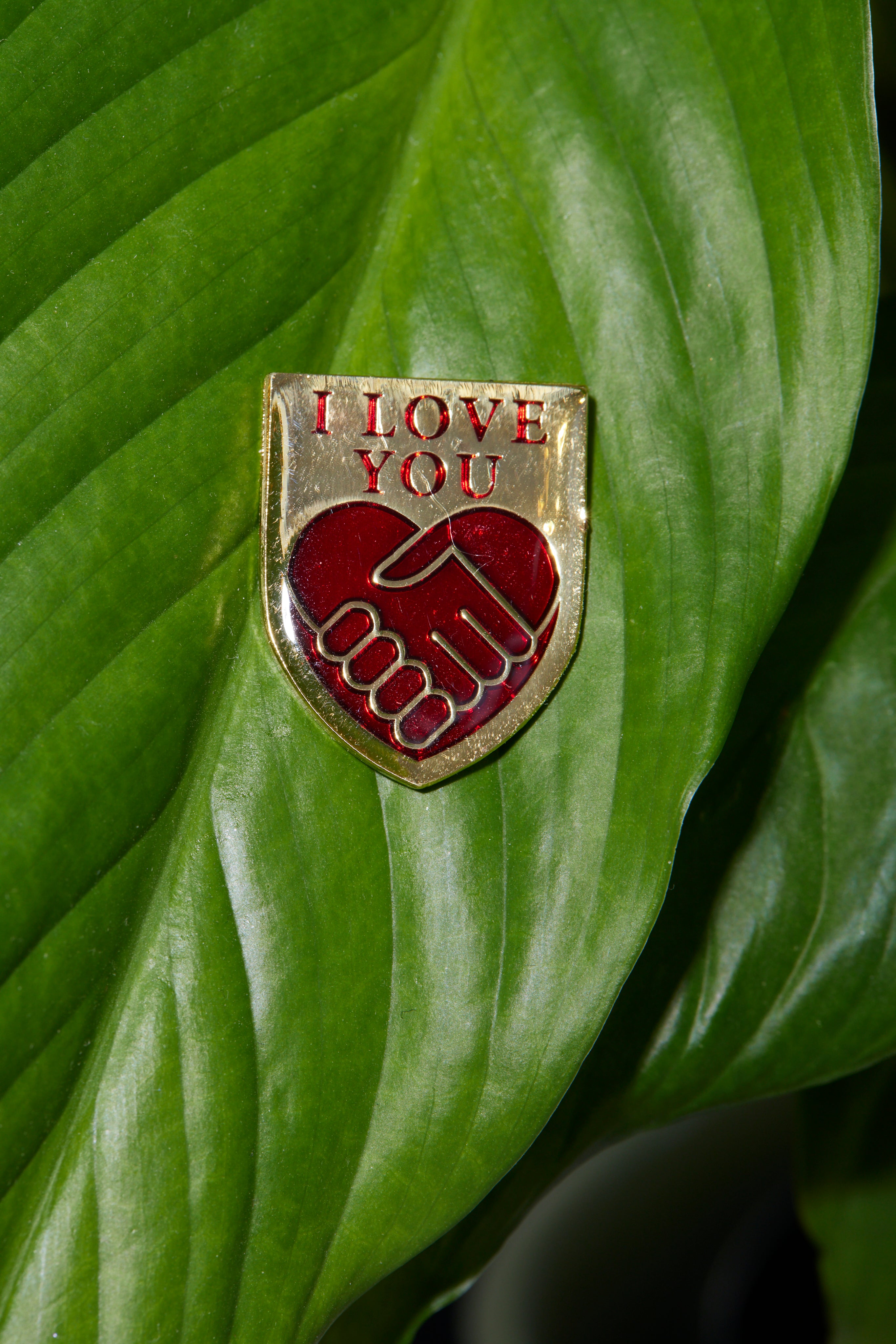 WORLD Enamel Badge - LOVE