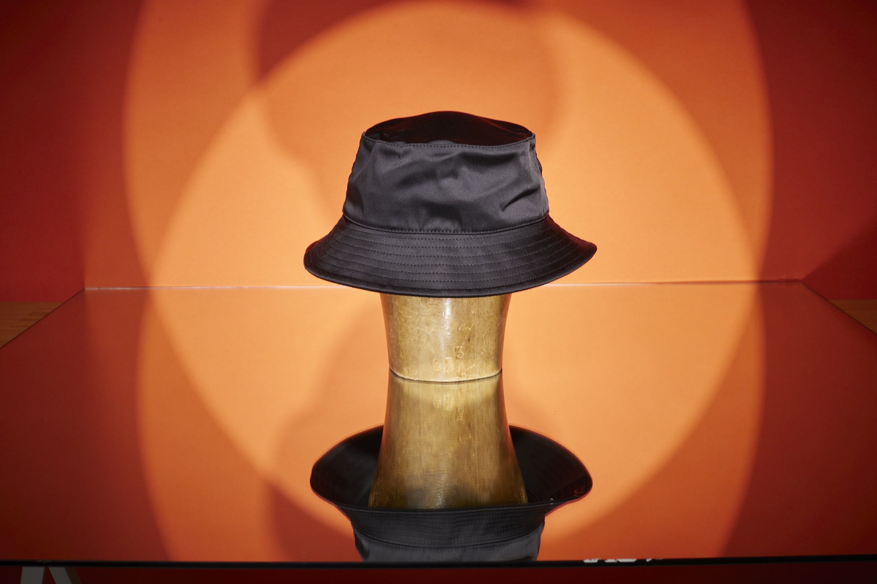 WORLD Bucket Hat 2023 Black Satin