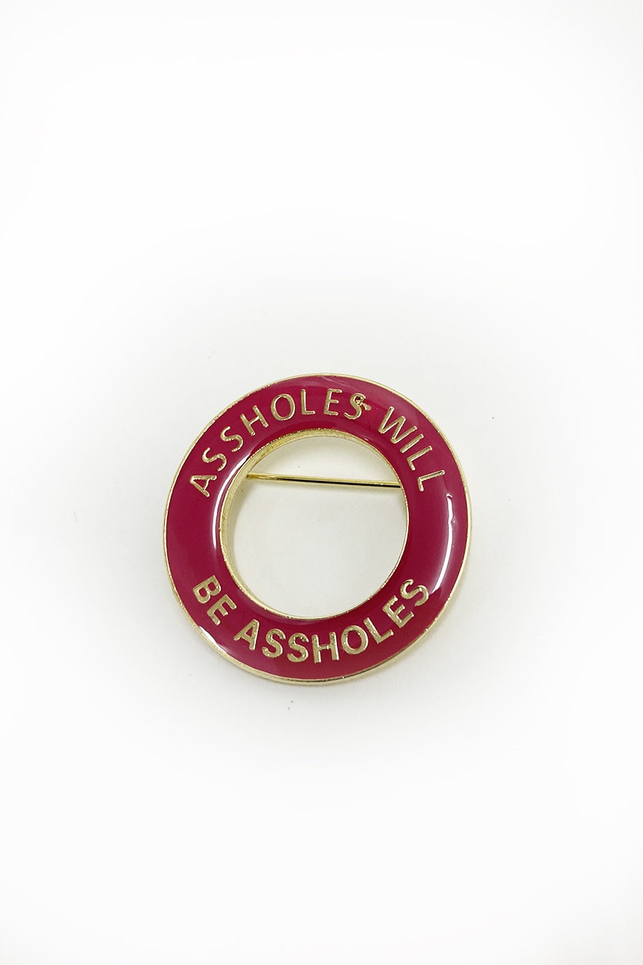 WORLD Enamel Badge - ASSHOLE
