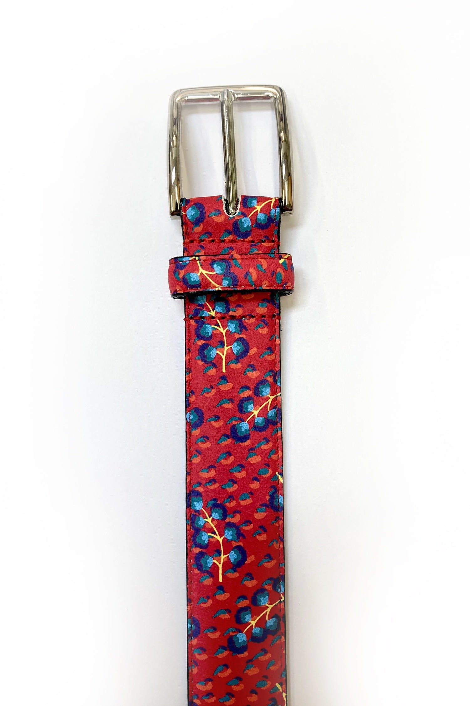 WORLD Liberty Leather Belt - Red Floral